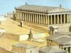 What is the Parthenon?  Parthenon in Greece.  The most famous temple in Greece is the Parthenon, dedicated to the goddess Athena the Virgin In which city is the Parthenon located