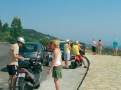 Along the beaches of Corfu by car